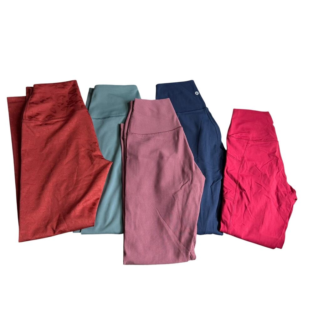 Lot of 5 90 Degree Leggings Mixed Prints Full Length Women’s S Activewear